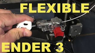 Flexible NinjaFlex TPU using EZR on Ender 3 [upl. by Namrej]