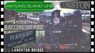 HAYLING ISLAND BRANCH steam train ride 1960 [upl. by Datnow]