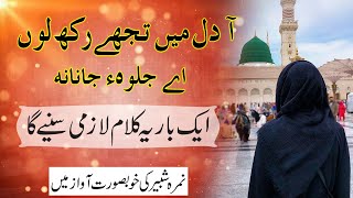 Aa Dil Mein Tujhe Rakh Loon Naat Lyrics  آ دل میں تجھے رکھ لوں  New Naat  Nimra Shabbir [upl. by Burford]