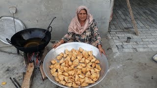 SAMOSA RECIPE  ALOO SAMOSA prepared by my GRANNY for KIDS  PUNJABI SAMOSA RECIPE  perfect samosa [upl. by Siramad557]