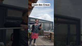 Champagne sabrage at La Cave des Creux in Courchevel [upl. by Merri]