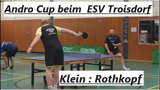 Andro Cup beim ESV Troisdorf  4te Einzel🎙️Super Kontrolle TRothkopf1529TTR  MKlein1390TTR [upl. by Ytisahc802]