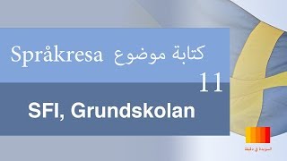 كتابة موضوع تعبير في السويدية Språkresa  لل SFI Grundvux [upl. by Atekihc]