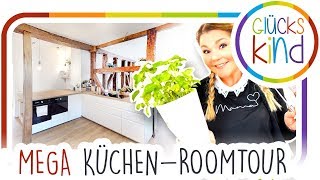 MEGA Küchenroomtour im neuen Glückskind Haus  Das Glückskind [upl. by Werbel]