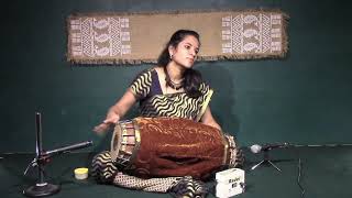 Deepika Sreenivasan  Mridangam solo  Tani avartanam in Sankeernachapu taala [upl. by Hinson552]