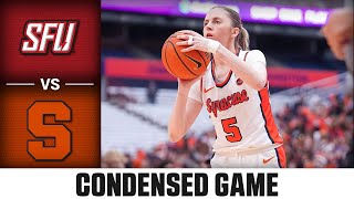 Saint Francis vs Syracuse Condensed Game  202324 ACC Women’s Basketball [upl. by Henrion]