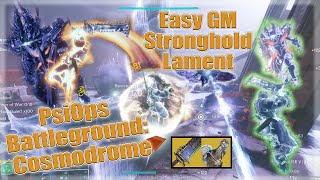 Super Easy GM  PsiOps Battleground Cosmodrome Destiny 2 StrongholdLamentStrand [upl. by Krystin]