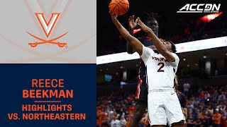 Reece Beekman Carries Virginia To A Win With A New Career High [upl. by Annetta]