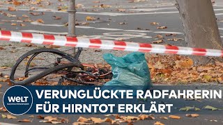 STAU DURCH KLIMABLOCKADE Verunglückte Radfahrerin nach Unfall mit Betonmischer für hirntot erklärt [upl. by Seale]