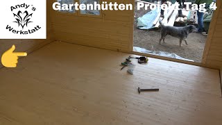 Gartenhütten Projekt Teil 5  Fußboden  Tag 4 [upl. by Ran]