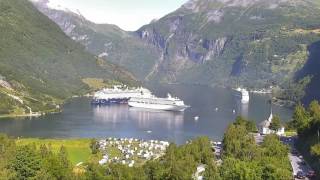 Geiranger Live now 20170721挪威蓋朗厄爾峽灣 [upl. by Dorotea184]