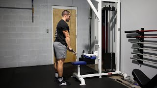 Straight Bar Tricep Extensions [upl. by Leaper]