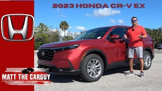 Is the base 2023 Honda Crv EX a good SUV Full review and drive [upl. by Ahmed]