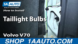 How To Replace Taillight Bulbs 0107 Volvo V70 [upl. by Irpak410]