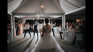 EPIC GROOMSMEN DANCE SUPRISE for the bride  Amazing Wedding all time [upl. by Ahselrac]