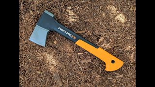 DER TEST  Fiskars x7  Freestyle Bushcraft [upl. by Aerdnaeel]