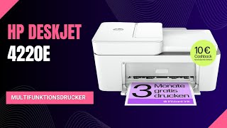 🎨 HP DeskJet 4220e 3 Monate gratis drucken mit Instant Ink 🖨️ Drucker Kopierer Scanner amp WLAN 🌐 [upl. by Zobkiw]