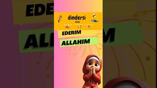 TEŞEKKÜR EDERİM ALLAHIM İlahisi  dindersivideo çocukilahileri [upl. by Ennayllek473]