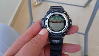 Casio SGW 300 H 3202 Altimeter Barometer and Temperature [upl. by Ralli386]