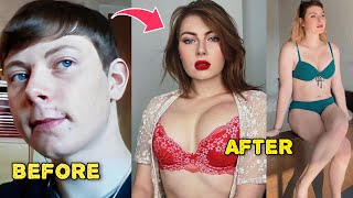 Amazing Male to Female Transition that will Blow Your Mind  MTF Transition Timeline  HRT [upl. by Hcnarb]