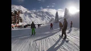 Skiing in through Avoriaz village in January 2024 [upl. by Kreindler7]