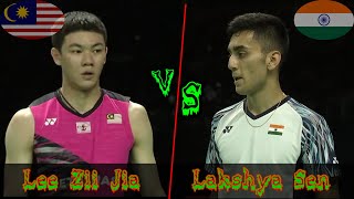 Badminton Lee Zii Jia MALAYSIA vs INDIA Lakshya Sen Mens Singles Thomas Cup Finals [upl. by Witherspoon]