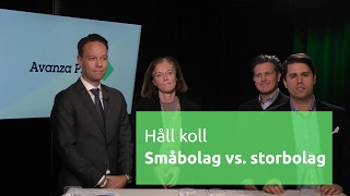 Håll koll  småbolag vs storbolag [upl. by Nosaj260]