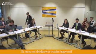 DEBAT  NK Debatteren havovwo  Invoeren drinkbewijs 2017 [upl. by Htidra449]