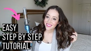 How I curl my hair with the Babyliss Pro Curling Iron Easy Hair Curling Tutorial [upl. by Aciraj677]