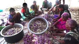 Amazing Cooking Brinjal Curry Recipe Prepared 1000 People Hindu Function  Street Food Catalog [upl. by Ettennod]