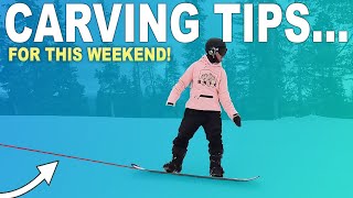 How To Carve A Snowboard Beginner Advanced Tips [upl. by Arand361]