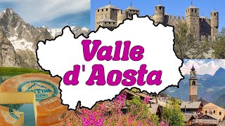 🐮🎿 La VALLE dAOSTA  Le Regioni dItalia Geografia 🌎📚 [upl. by Nanis495]