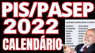 CALENDÁRIO DE SAQUE PISPASEP 2022 LIBERADO PELO GOVERNO  DATAS DE PAGAMENTOS DO ABONO SALARIAL PIS [upl. by Gardel]