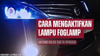 PASANG FOGLAMP  LAMPU KABUT DI GRAND LIVINA TYPE SV [upl. by Alios535]