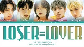 TXT 투모로우바이투게더 LOSERLOVER Lyrics Color Coded Lyrics [upl. by Akeber]