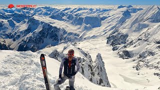 Ortler Minnigeroderinne climb and ski 2024 [upl. by Thunell]