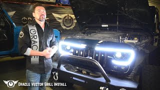 Oracle Vector Grill Install on Jeep Wrangler JK [upl. by Emmy567]