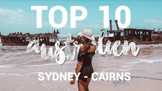 TOP 10 ORTE OSTKÜSTE AUSTRALIEN ∙ Work and Travel Reisetipps amp Sehenswürdigkeiten  travelventure [upl. by Kurtzman763]