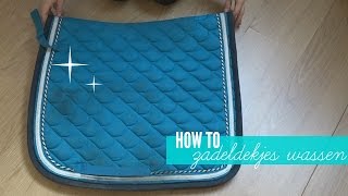 HOW TO zadeldekjes schoonmaken  Paardengevoel [upl. by Ahseined804]