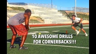 10 CORNERBACK DRILLS FOR LOCKDOWN SKILLS [upl. by Rebeh]