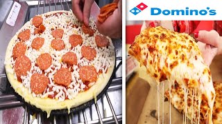 Como se HACE la MASA para PIZZA de DOMINOS PIZZA  Como se hace una PIZZA🍕documental [upl. by Auohp]