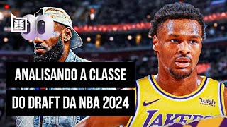 ANALISANDO A CLASSE 2024 DO DRAFT DA NBA  BASQUETE TALKS [upl. by Jody913]