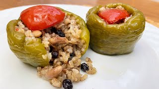 Orijinal Zeytinyağlı Biber Dolması Tarifi İstanbul Usulü dolma recipe turkish [upl. by Ahsiuqal]