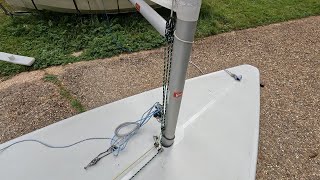 How to set up a 61 ILCALaser downhaul [upl. by Shreeves393]