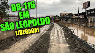 Situação na BR116 em São Leopoldo RS acesso p Serra Gaúcha Gramado Canela  Pista Liberada [upl. by Mag]