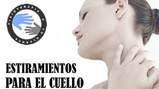 Estiramientos de cuello o cervicales [upl. by Rehpotsrihc]