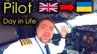 A Day in the Life as an Airline Pilot London Windy Take Off on B737 Motivation HD [upl. by Dannel872]