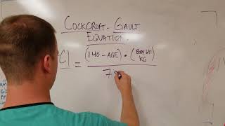 The CockcroftGault Equation How to Estimate Creatinine Clearance [upl. by Haimrej]