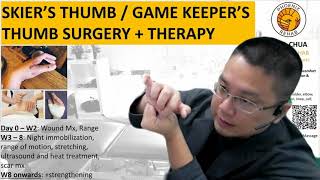 Skiers Thumb Gamekeepers Thumb Surgery And Hand Therapy [upl. by Xel]