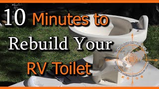 HOW TO THETFORD RV TOILET REBUILD  RV LIVING [upl. by Jaenicke]